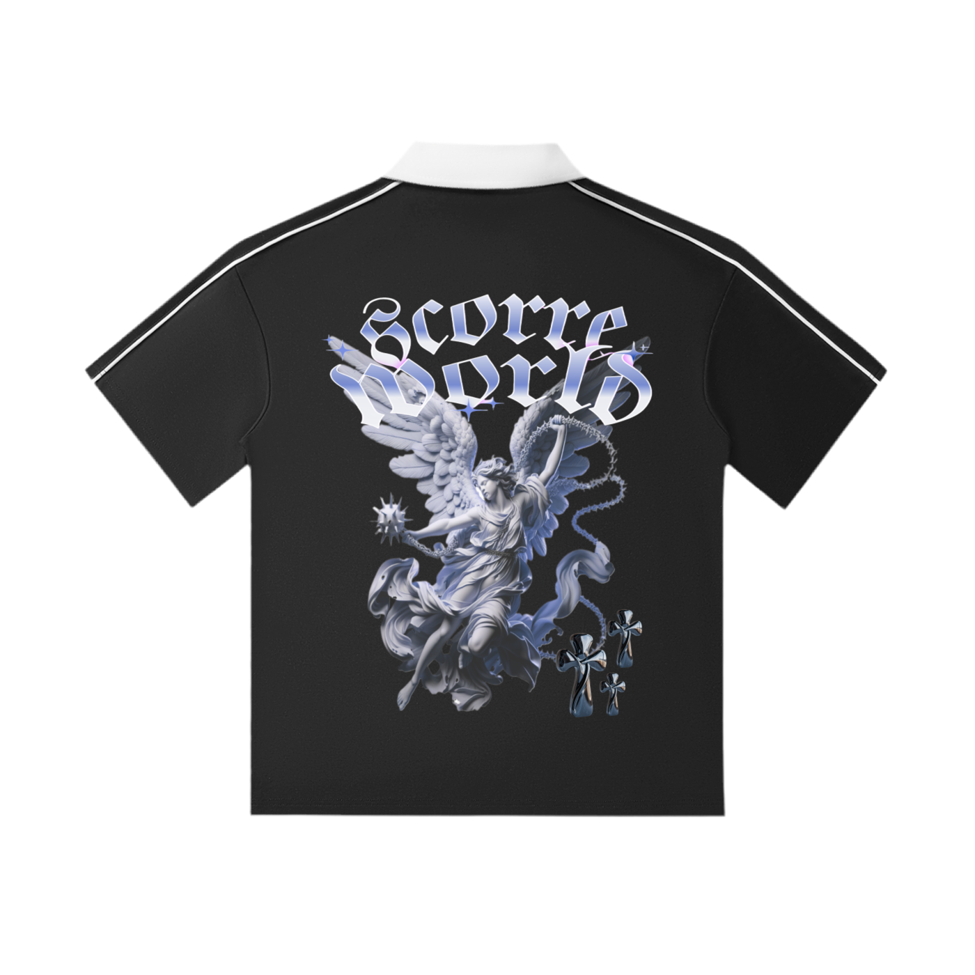 Triple Cross Short-Sleeve Polo Shirt