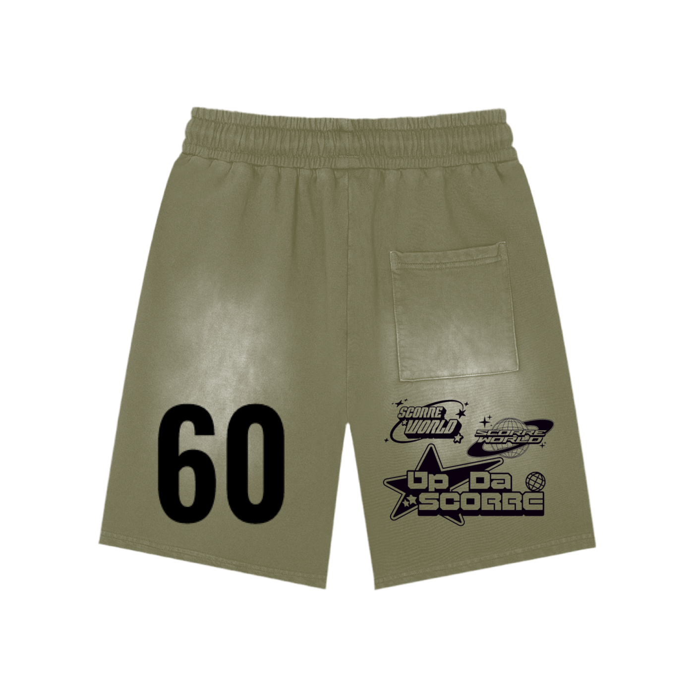 SCORRE WORLD Washed Shorts