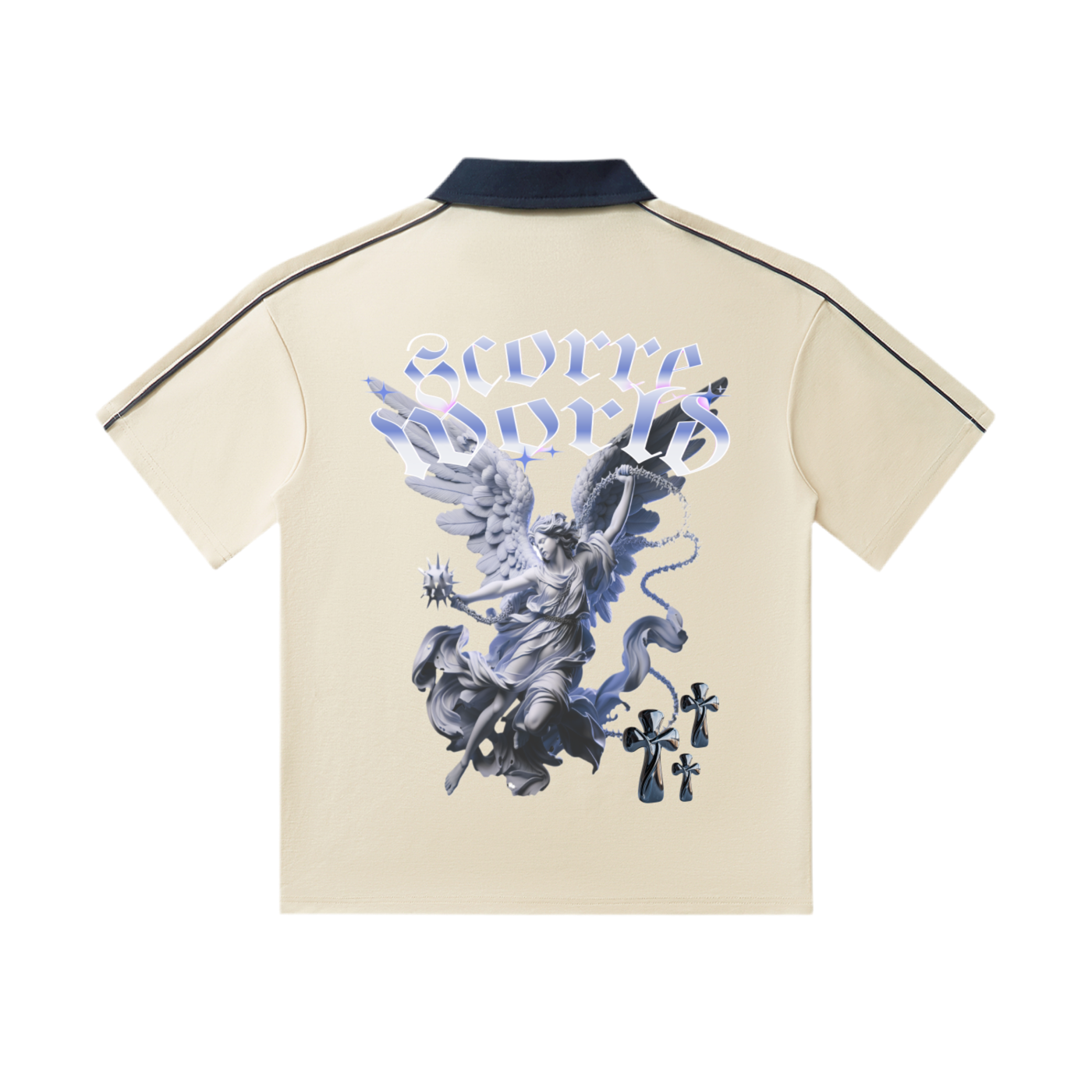 Triple Cross Short-Sleeve Polo Shirt