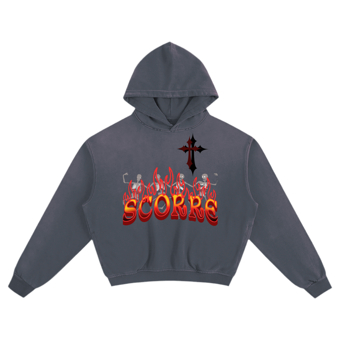 Skeleton Dance Boxy Hoodie