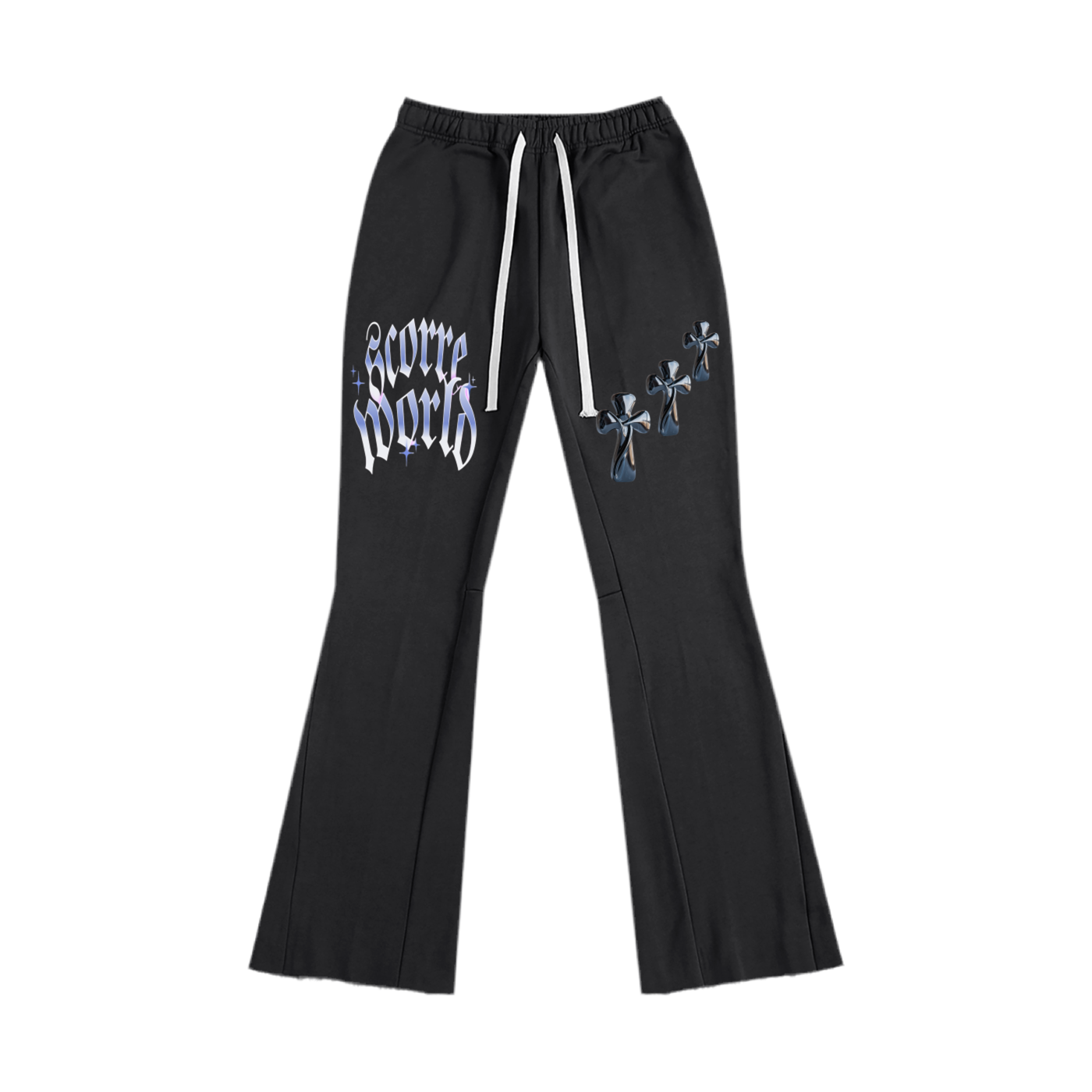 Triple Cross Flared Sweatpants