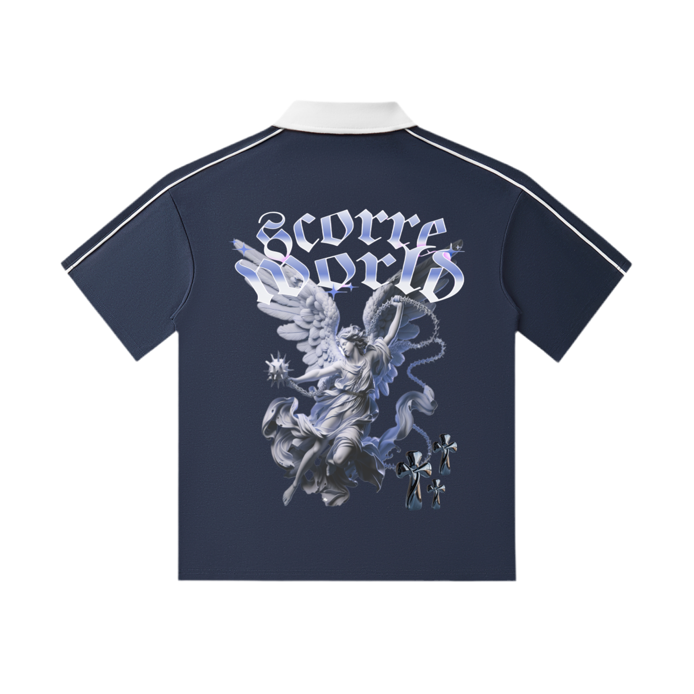 Triple Cross Short-Sleeve Polo Shirt