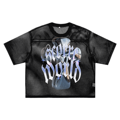 Triple Cross Boxy Net T-shirt