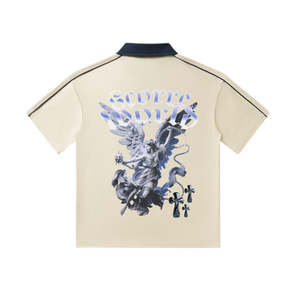 Triple Cross Short-Sleeve Polo Shirt
