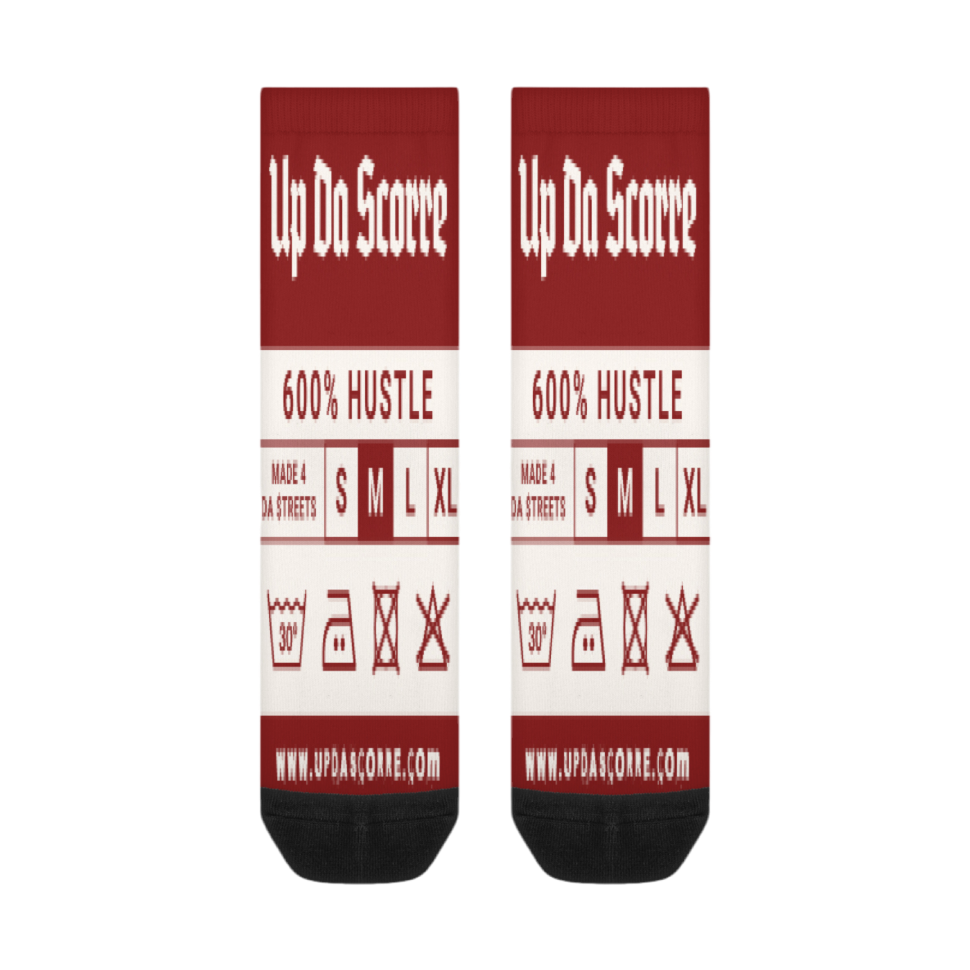 Designer Tag Crew Socks