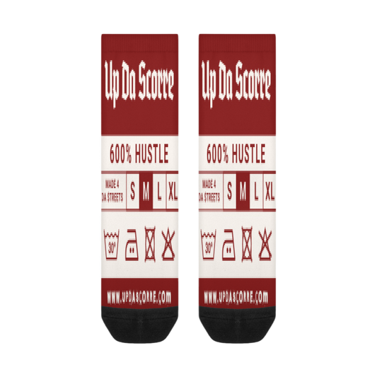Designer Tag Crew Socks