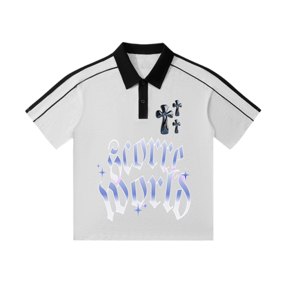 Triple Cross Short-Sleeve Polo Shirt