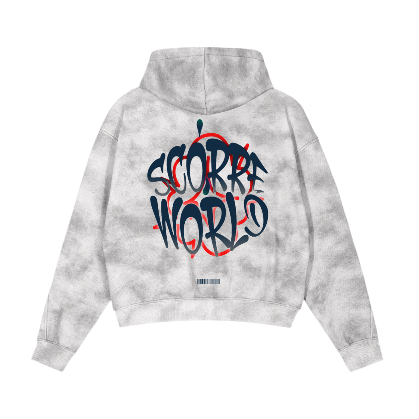 Bomb Logo Boxy Zip-up Fleece Hoodie