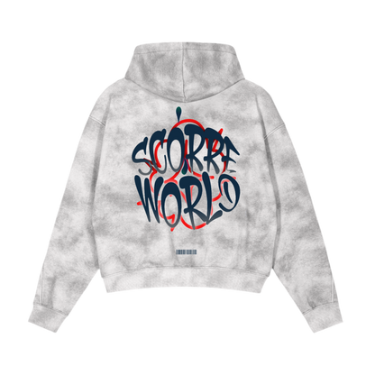 Bomb Logo Boxy Zip-up Fleece Hoodie