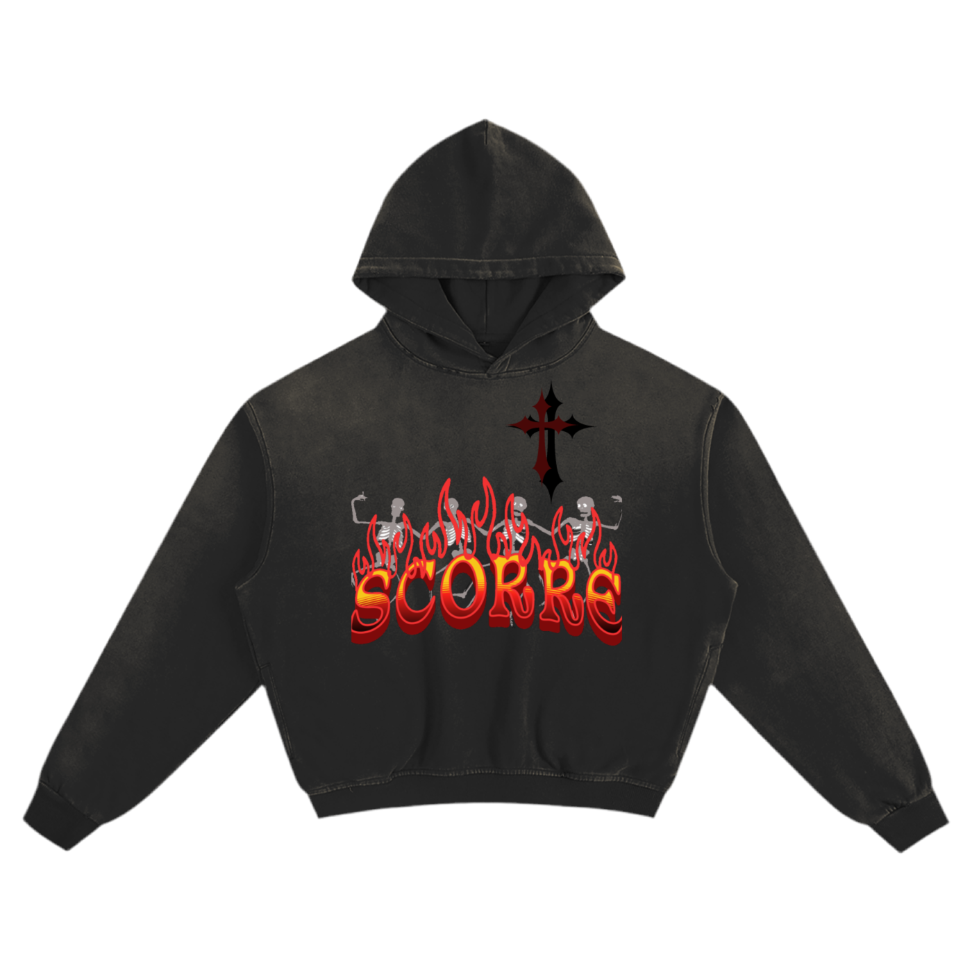 Skeleton Dance Boxy Hoodie