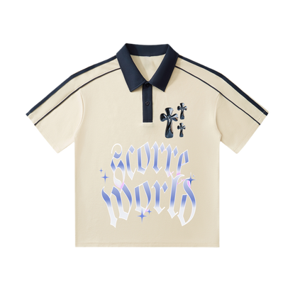 Triple Cross Short-Sleeve Polo Shirt