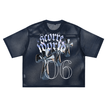 Triple Cross Boxy Net T-shirt